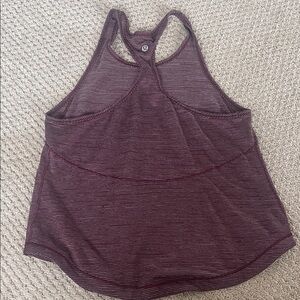 lululemon athletica Maroon Striped Tank Top